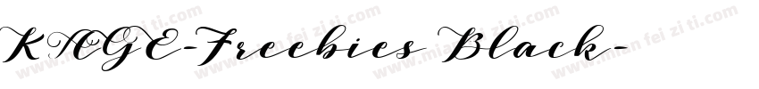 KAGE-Freebies Black字体转换